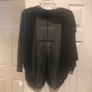 Sheer Black Shawl - NEW!